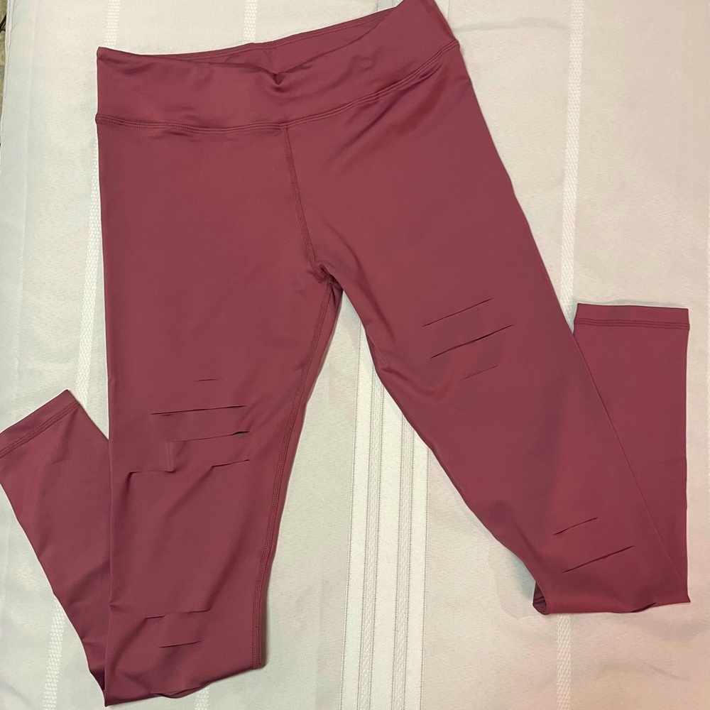 Yoga Pants Ripped Skinny Leggings for Women Sz S
